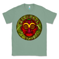 Sage african masks round earrings 4 Classic Tee - BundleAndBundleShop