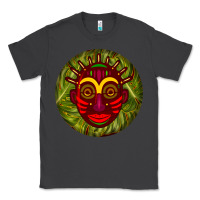 Smoke african masks round earrings 4 Classic Tee - BundleAndBundleShop