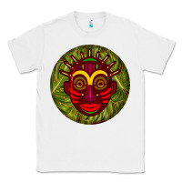 White african masks round earrings 4 Classic Tee - BundleAndBundleShop