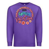 Purple making memories together family vacation 2024 Premium Sweatshirt - MaliasSmallBusiness