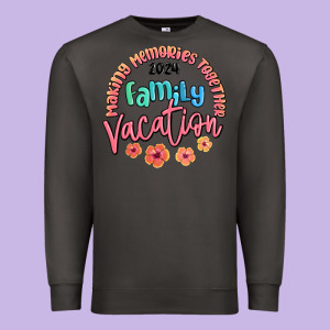 Making Memories Together Family Vacation 2024 Premium Sweatshirt Designed By Maliassmallbusiness