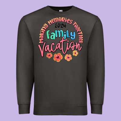 Making Memories Together Family Vacation 2024 Premium Sweatshirt Designed By Maliassmallbusiness