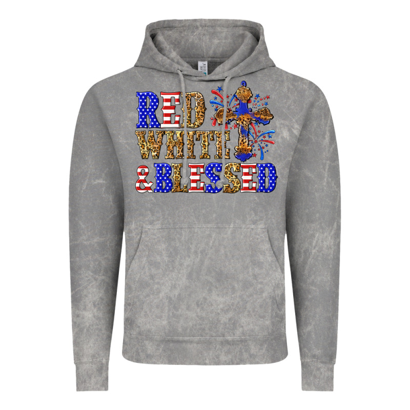 Red White And Blessed Vintage Hoodie by texasbilliewilder | Teevron
