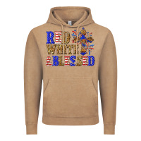 Vintage Coffee red white and blessed Vintage Hoodie - texasbilliewilder