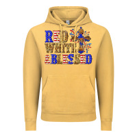 Vintage Mustard red white and blessed Vintage Hoodie - texasbilliewilder