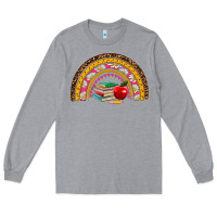 Heather Grey back to school rainbow Long Sleeve Tee - AdoDesignShop