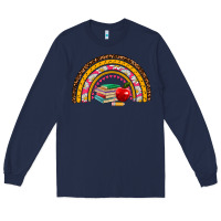 Navy back to school rainbow Long Sleeve Tee - AdoDesignShop
