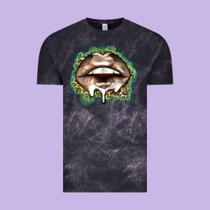 Soccer Lips Vintage Tee Designed By Zillion Design Studio