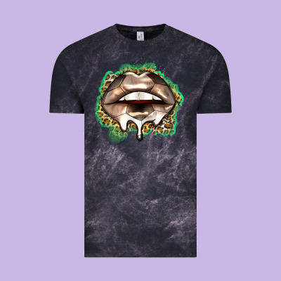 Soccer Lips Vintage Tee Designed By Zillion Design Studio