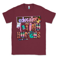 Burgundy educator of tiny humans Classic Tee - AdoDesignShop