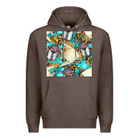 Coffee Paper Fish And Canned With Anchor Seamless Pattern Pbs Premium Hoodie - BundleAndBundleShop