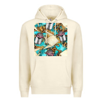 Sandshell Paper Fish And Canned With Anchor Seamless Pattern Pbs Premium Hoodie - BundleAndBundleShop