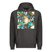 Smoke Paper Fish And Canned With Anchor Seamless Pattern Pbs Premium Hoodie - BundleAndBundleShop
