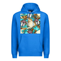True Royal Paper Fish And Canned With Anchor Seamless Pattern Pbs Premium Hoodie - BundleAndBundleShop