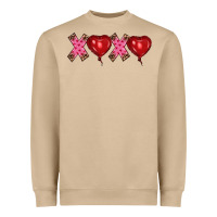Mushroom valentine's day xoxo heart balloon Heavyweight Sweatshirt - RanaPortraitStore