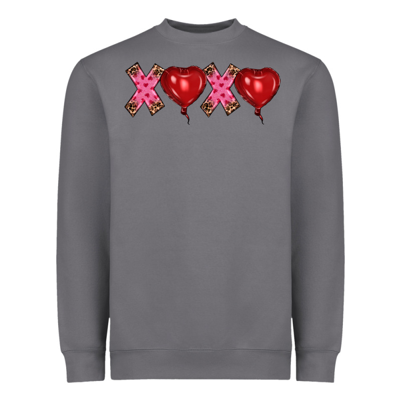 Valentine's Day Xoxo Heart Balloon Heavyweight Sweatshirt by RanaPortraitStore | Teevron