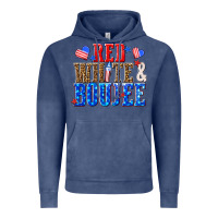 Vintage Denim red white and boujee billie wilder Vintage Hoodie - texasbilliewilder