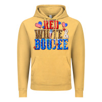 Vintage Mustard red white and boujee billie wilder Vintage Hoodie - texasbilliewilder