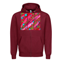 Burgundy valentines day Zipper Hoodie - AdoDesignShop
