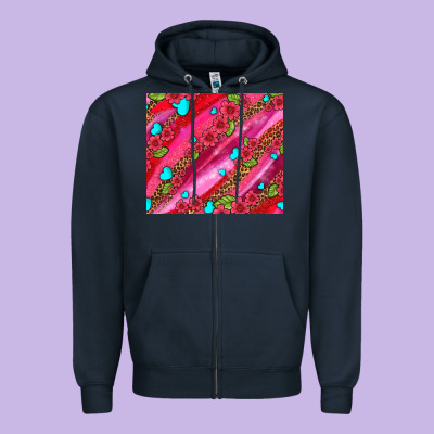 Valentines Day Zipper Hoodie Designed By Adodesignshop