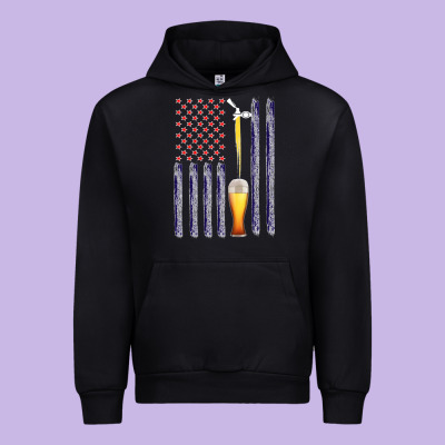 American Flag Beer Urban Hoodie Designed By Bettercallsaul