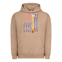 Pigment Burro American Flag Beer Urban Hoodie - Bettercallsaul