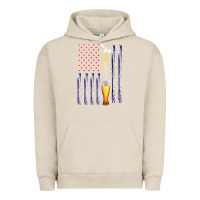 Pigment French Oak American Flag Beer Urban Hoodie - Bettercallsaul