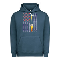 Pigment Midnight Navy American Flag Beer Urban Hoodie - Bettercallsaul