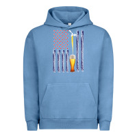 Pigment Pebble Blue American Flag Beer Urban Hoodie - Bettercallsaul