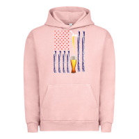 Pigment Salmon American Flag Beer Urban Hoodie - Bettercallsaul