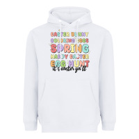 White easter bunny spring Heavyweight Hoodie - MaliasSmallBusiness
