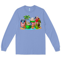 Colony Blue puerto rico coffee cups Long Sleeve Tee - AdoDesignShop