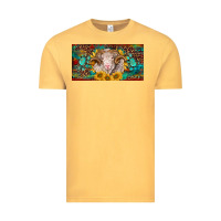 Vintage Mustard merino ram license plate Vintage Tee - BarkalooDesign