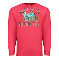 Cardinal books are my social life Premium Sweatshirt - MaliasSmallBusiness