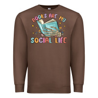 Chestnut books are my social life Premium Sweatshirt - MaliasSmallBusiness