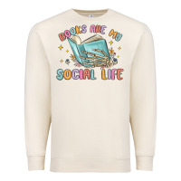 Sandshell books are my social life Premium Sweatshirt - MaliasSmallBusiness