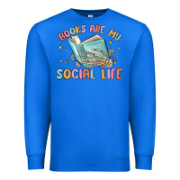True Royal books are my social life Premium Sweatshirt - MaliasSmallBusiness