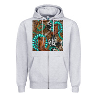 Heather Grey cowboy boot and gemstone Zipper Hoodie - BundleAndBundleShop