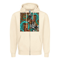 Sandshell cowboy boot and gemstone Zipper Hoodie - BundleAndBundleShop