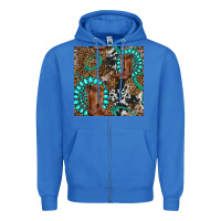 True Royal cowboy boot and gemstone Zipper Hoodie - BundleAndBundleShop