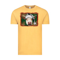 Vintage Mustard christmas cow with background Vintage Tee - RanaPortraitStore