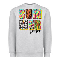 Heather Grey summer lovin Heavyweight Sweatshirt - texasbilliewilder