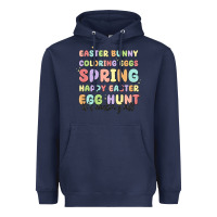 Navy easter bunny spring Heavyweight Hoodie - MaliasSmallBusiness