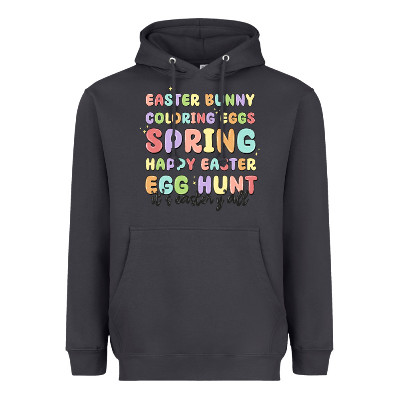 Easter Bunny Spring Heavyweight Hoodie by MaliasSmallBusiness | Teevron