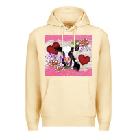 Pina Colada lotus heart cow valentine Premium Hoodie - AdoDesignShop