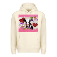 Sandshell lotus heart cow valentine Premium Hoodie - AdoDesignShop