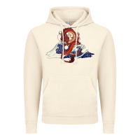 Vintage Artic asian dragon and ocean waves Vintage Hoodie - RanaPortraitStore
