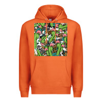 Carrot Western Cactus And Turquoise Gemstone With Leopard And Cowhide Seamles Premium Hoodie - BundleAndBundleShop