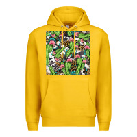 Lemon Western Cactus And Turquoise Gemstone With Leopard And Cowhide Seamles Premium Hoodie - BundleAndBundleShop