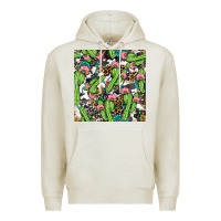 Western Cactus And Turquoise Gemstone With Leopard And Cowhide Seamles Premium Hoodie | Teevron